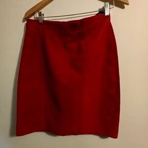 Elegant Red Women's Skirt